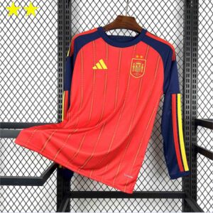 Maglia World Cup Jersey 2026 Spain Home 2 Stars Manica Lunga
