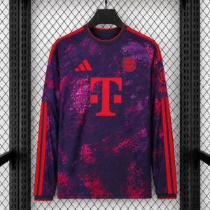 Maglia 26-27 Bayern Munich Third Manica Lunga Soccer Clothes