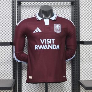 Maglia 26-27 Aston Villa Home Manica Lunga Versione Giocatore Soccer Clothes